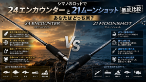 エギングロッドのダイワのエメラルダスXシリーズとシマノのセフィアBB
