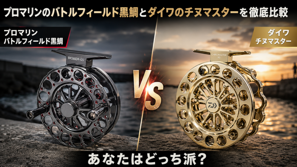 プロマリンのバトルフィールド黒鯛とダイワのチヌマスターを徹底比較