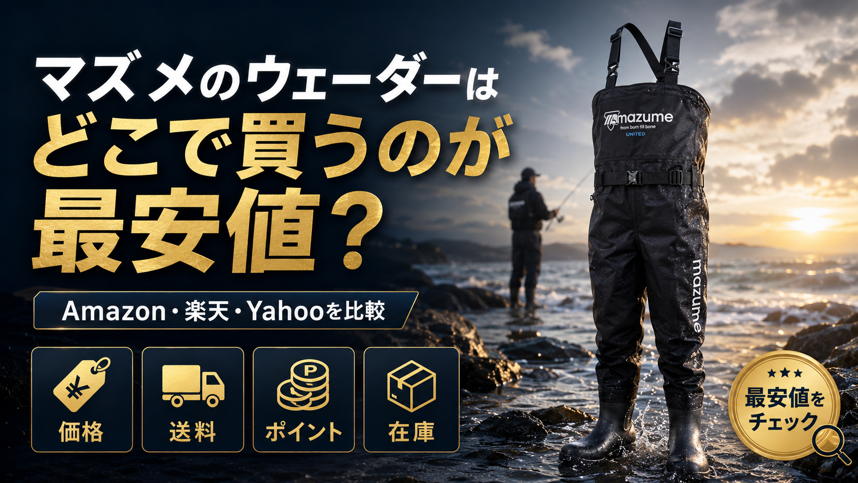 マズメのウェーダーはどこで買うのが最安値？
