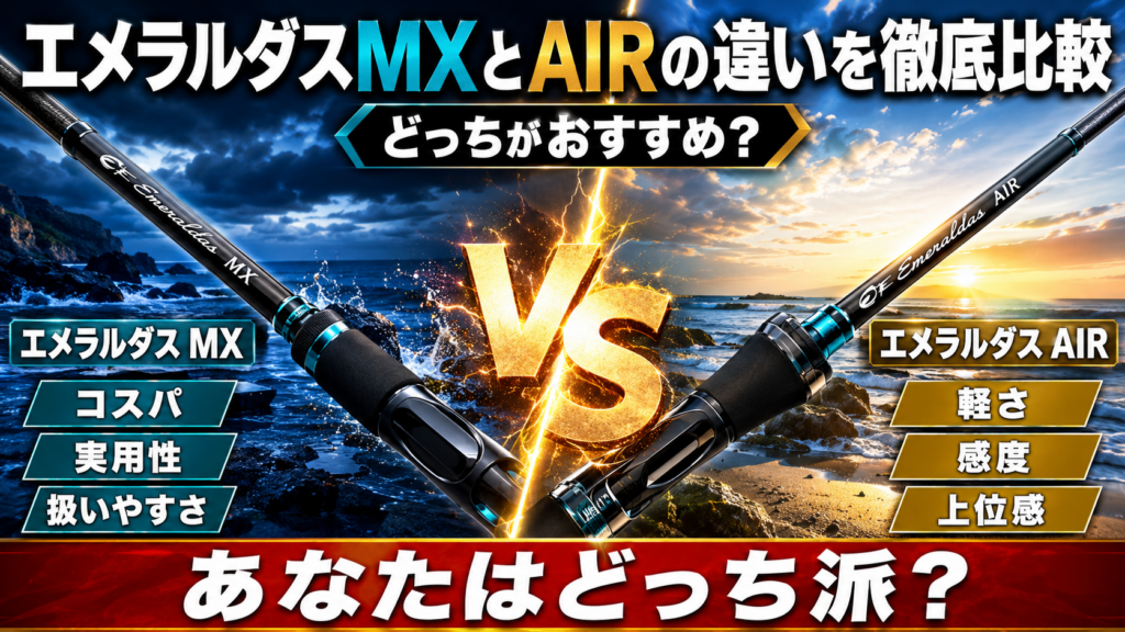 エメラルダスMXとAIRの違いを徹底比較