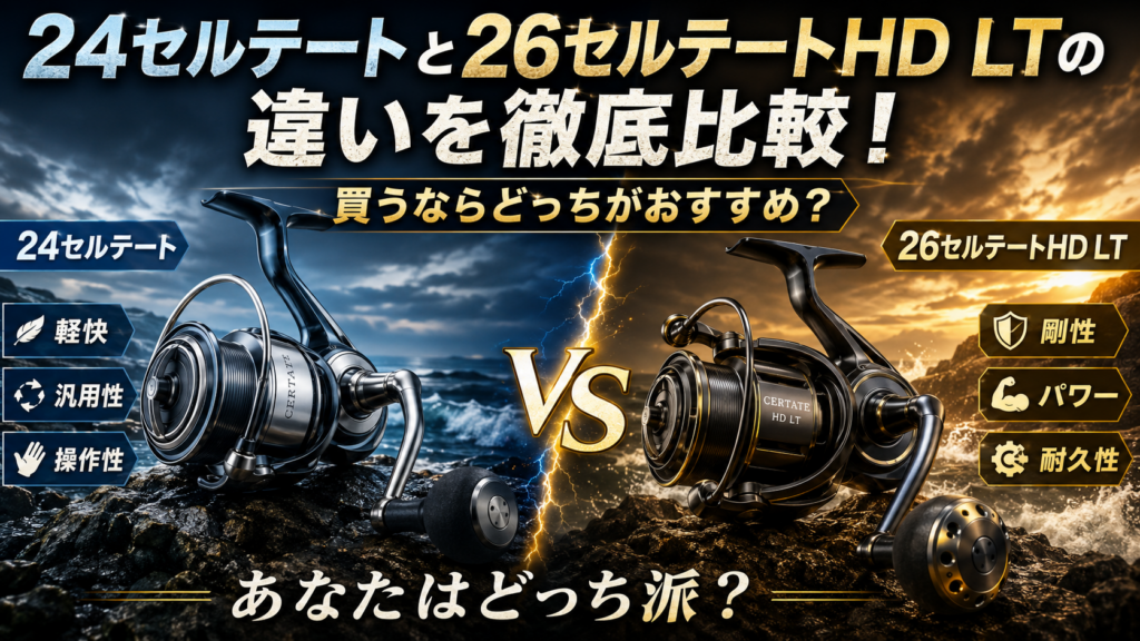 24セルテートと26セルテートHD LTの違いを徹底比較！買うならどっちがおすすめか？