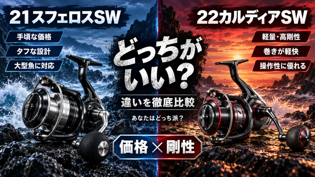 21スフェロスSWと22カルディアSWどっちがいい？違いを徹底比較【価格×剛性】