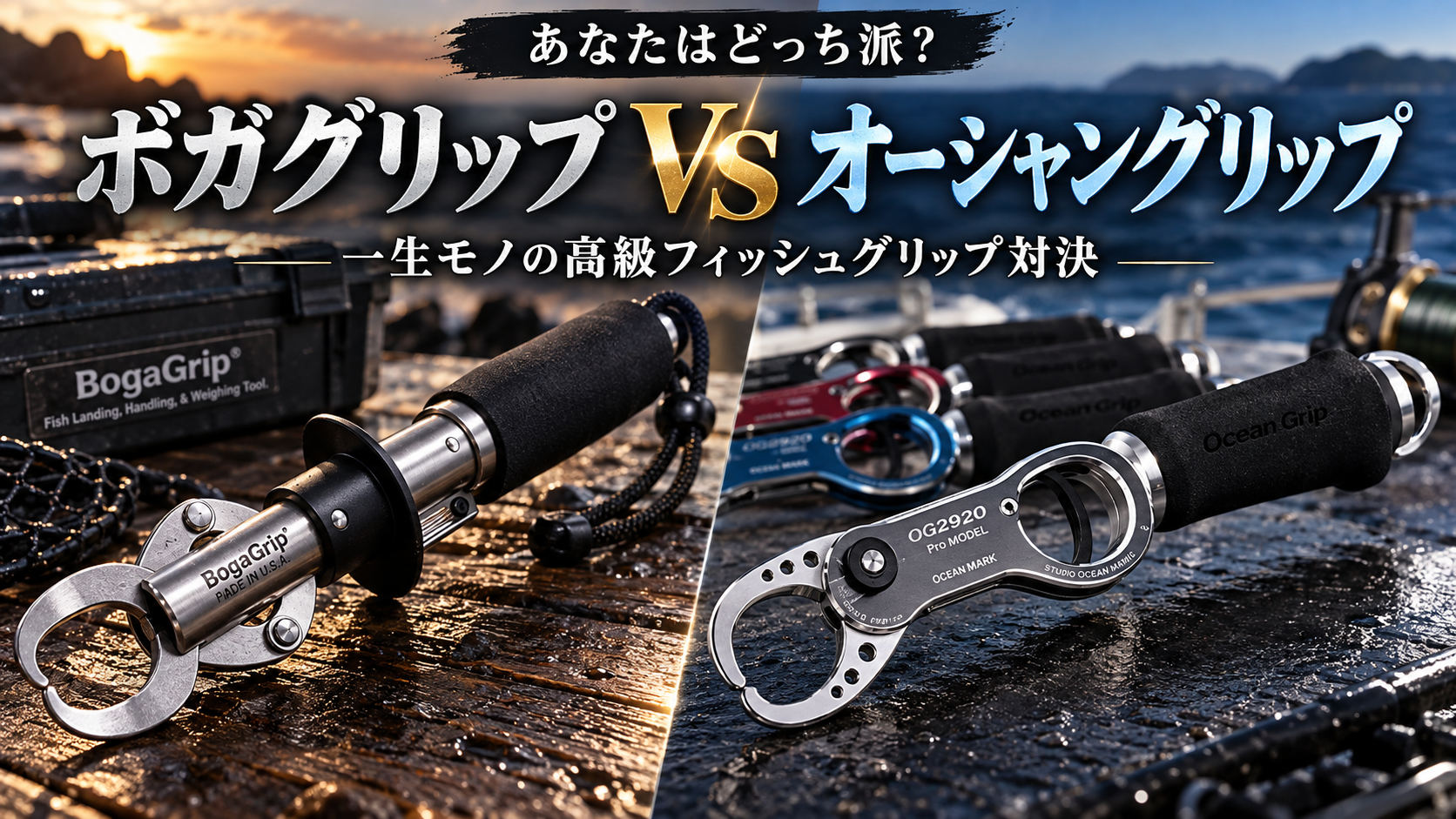 ボガグリップ vs オーシャングリップを徹底比較！一生モノの高級フィッシュグリップ対決